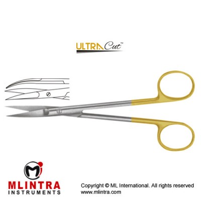 UltraCut™ TC Joseph Dissecting Scissor Curved Stainless Steel, 14.5 cm - 5 3/4"